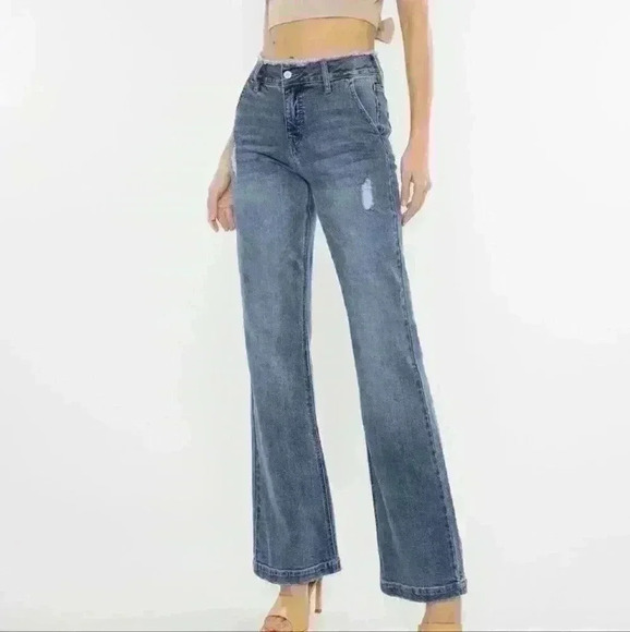 Nwt KanCan Makayla Ultra High Rise Flare Jeans - Picture 1 of 7